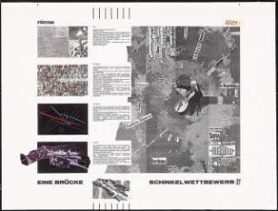 Neugestaltung der Spreeufer zwischen Jannowitzbrücke und Elsenbrücke, Berlin-Friedrichshain Schinkelwettbewerb 1991: Collage