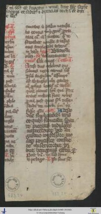 Lateinisches Brevier, Fragment