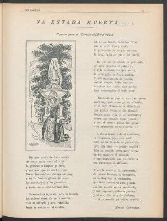 Ya estaba muerta..... : Especial para la Librería Cervantes