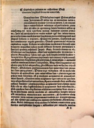 Expositio super librum simplicium medicinarum noviter compilatum