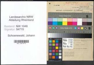 Entnazifizierung Johann Schoenewald , geb. 10.03.1899 (Beamter)
