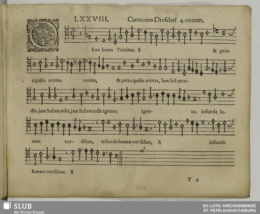 LXXXVIII. O lux beata Trinitas