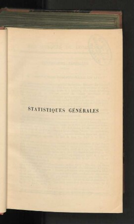 Statistiques Générales.
