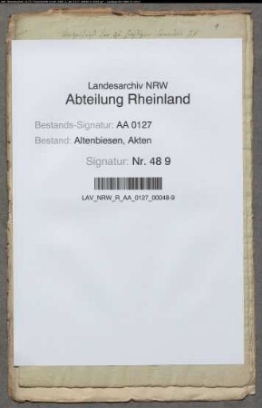 Gesammelte Pachtbriefe über die Güter und Ländereien der Kommende Jungenbiesen (Teil 9)