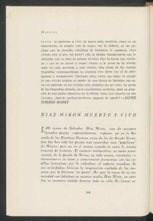 Díaz Mirón, muerto y vivo