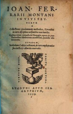 In Usus Feudorum Collectanea quodammodo methodica