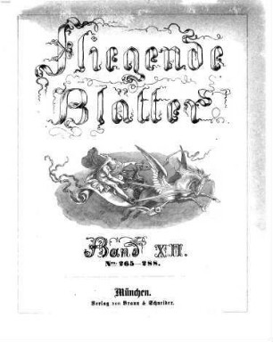 Fliegende Blätter. 12 = Nr. 265 - 288. [1850]
