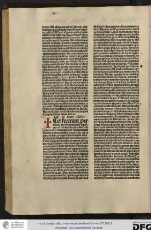 Capitulum XI, lectio CXXXV.