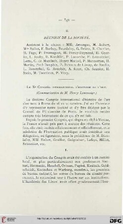 Le Xe congrès international d'histoire de l'art