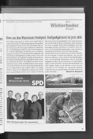 News aus dem Winterhuder Stadtpark: Stadtparkgärtnerei ist jetzt aktiv