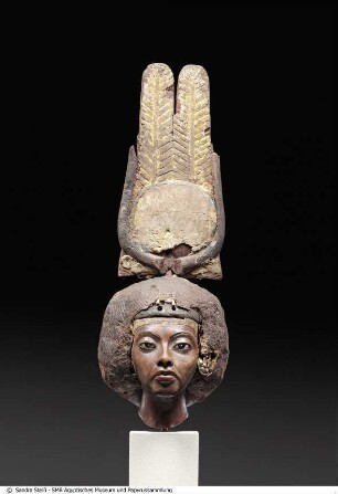 Kopf einer Statuette der Königin Teje