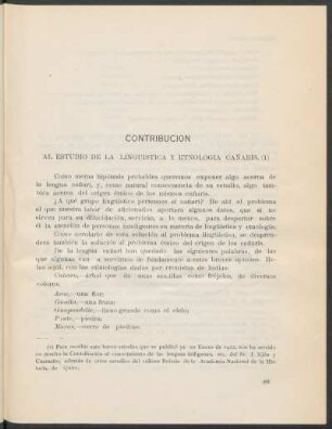 Contribución al estudio de la linguistica y etnología Cañaris