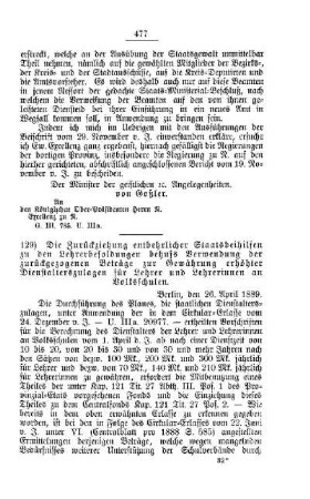 Die Zurückziehung entbehrlicher Staatsbeihilfen zu den Lehrerbesoldungen behufs Verwendung der zurückgezogenen Beträge zur Gewährung erhöhter Dienstalterszulagen für Lehrer und Lehrerinnen an Volksschulen : [V. Volksschulen]