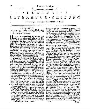 Berliner Beyträge zur Landwirthschafts-Wissenschaft. Bd. 7. [Hrsg. v. K. F. v. Benekendorf]. Berlin: Pauli 1786