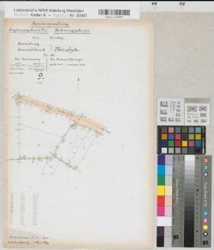 Neheim-Hüsten (Arnsberg), Teilung von Hüsten, Ergänzungskarte Müschede Flur 9
