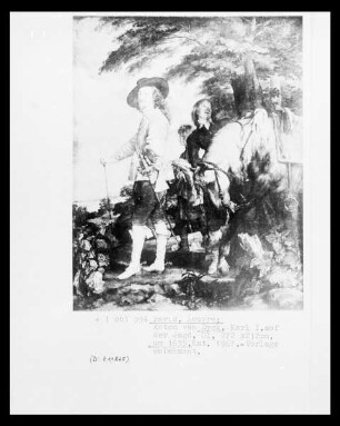 König Karl I. von England (1600-1649) auf der Jagd
