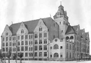 Fischer, Theodor; München, Elisabethplatz; Elisabethschule - Außenansicht