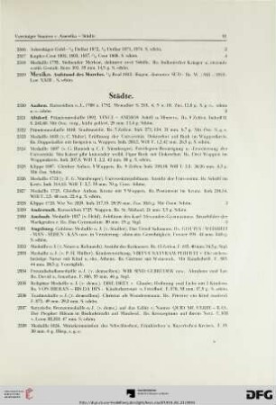 Städte (Nr. 2320-3105)