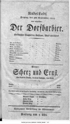 Scherz und Ernst