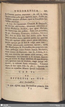 Cap. VI. De Effectis Et Usu Artis Docimasticae