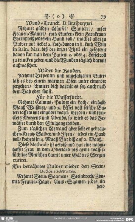 Für die Wassersucht