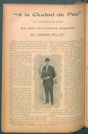"A la Ciudad de Pau" - La sastrería de moda : La casa de nuestros elegantes - El señor Pellet