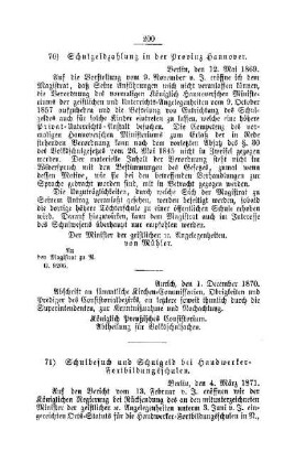 Schulbesuch und Schulgeld bei Handweker-Fortbildungsschulen : [V. Elementarschulwesen]