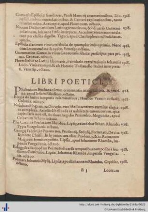 Libri Poetici.