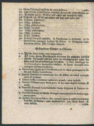 Gebundene Bücher in Octavo.