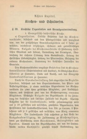 Achtes Kapitel. Kirchen- und Schulwesen