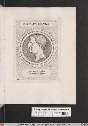 Porträt des Marcus Attilius Regulus.