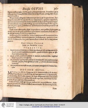Decisio CCVIII