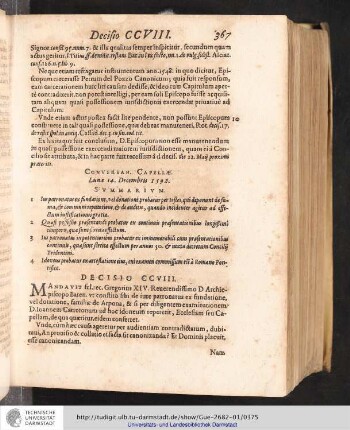 Decisio CCVIII