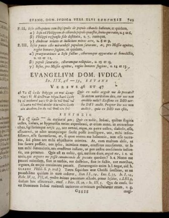 Evangelium Dom. Judica, Jo. IIX, 46 - 59, Extans