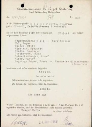 Mezger, Maria