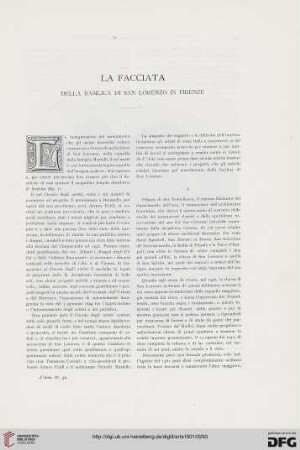 4: La facciata della basilica di San Lorenzo in Firenze