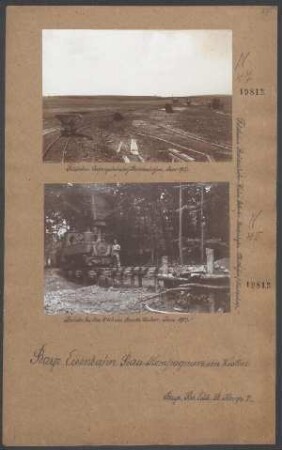 Feldbahn-Anfangsbahnhof Baldershofen. (Feldbahn Baldershofen-Weiher-Orhofen-Badenhofen-Schollhofen; Niedbahn)