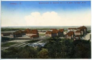 Freiberg. Kasernen des I. und III. Bataillons des Infanterie-Regiments No. 182 - Gesamtansicht