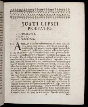Justi Lipsii Præfatio.
