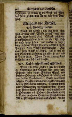 Allerhand von Krebsen.