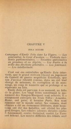 Chapitre V Zola Accuse