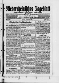 Niederrheinisches Tageblatt : Kempener Volkszeitung : Kempener Zeitung : Lobbericher Tageblatt : Heimatzeitung für den linken Niederrhein