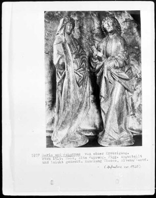 Maria und Johannes von einer Kreuzigung