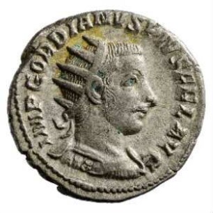 Münze, Antoninian, 242 - 244 n. Chr.