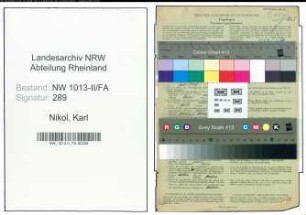 Entnazifizierung Karl Nikol , geb. 20.09.1894 (Expedient)