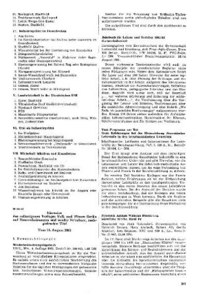 Hinweise des volkseigenen Verlages Volk und Wissen Berlin auf Neuerscheinungen und wieder lieferbare, nachgedruckte Titel : 66/61 Vom 10. August 1961 ; [Mitteilungen]
