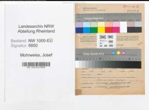 Entnazifizierung Josef Mohrweiss, geb. 01.12.1899 (Pol.Beamter)