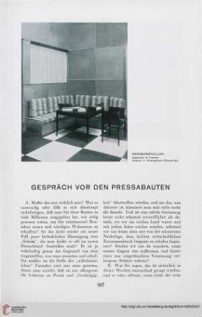 3: Gespräch vor den Pressabauten