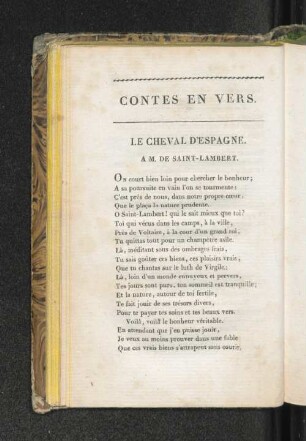 Contes en vers.