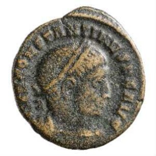 Münze, Follis, Aes 3, 313 - 314 n. Chr.